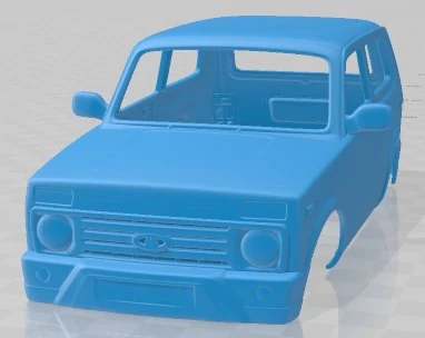 VAZ Lada Niva 4x4 Urban 2019 인쇄 가능한 차체 자동차 3D 프린트 모델 .c4d .max .obj .3ds .fbx .stl .blend 
