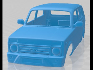 VAZ Lada Niva 4x4 Urban 2019 Printable Body Car Modelo de impresión 3D