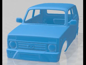 VAZ Lada Niva 4x4 Urban 2019 Nadwozie do druku Model do druku 3D