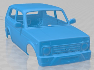 VAZ Lada Niva 4x4 Urban 2019 Printable Body Car 3D प्रिंट मॉडल