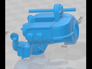 Helicopter Robinson R22 Red Printable Modello di stampa 3D