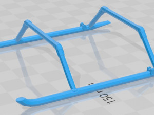 Helicopter Robinson R22 Red Printable Modello di stampa 3D