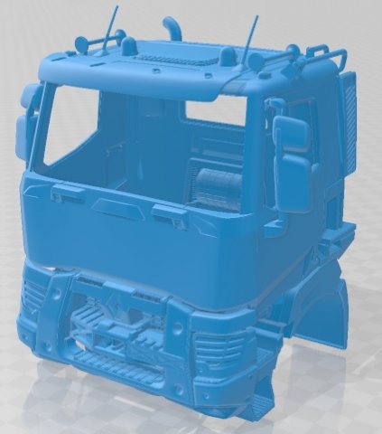 Renault K 430 Printable Cabin Truck 3D प्रिंट मॉडल .c4d .max .obj .3ds .fbx .stl .blend