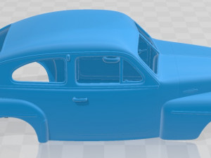 Volvo PV 444 Printable Body Car Modelo de Impressão 3D