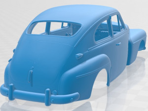 Volvo PV 444 Printable Body Car Modelo de Impressão 3D
