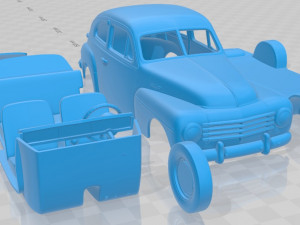 Volvo PV 444 Printable Car 3D 프린트 모델