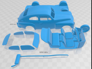 Volvo PV 444 Printable Car 3D 프린트 모델