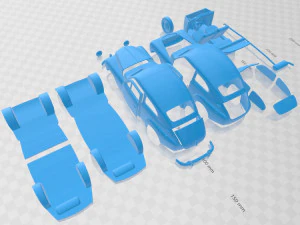 Volvo PV 444 Printable Car 3D Print Model