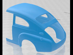 Volvo PV 444 Printable Car 3D Print Model
