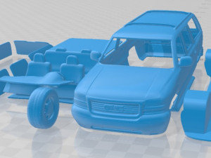 GMC Yukon XL 2000 Printable Car 3D Print Model
