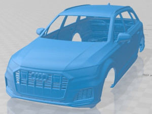 Audi Q7 2020 Printable Body Car Modèles 3D en vedette