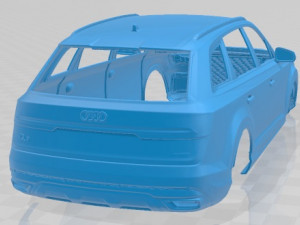 Audi Q7 2020 Printable Body Car Modello di stampa 3D