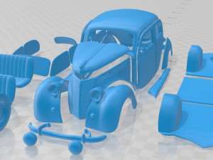 Fiat 1100 B 1949 Printable Car 3Dプリントモデル