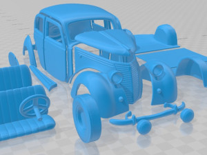 Fiat 1100 B 1949 Printable Car Model do druku 3D