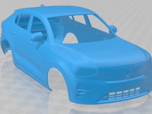 Volvo C40 Recharge 2022 Printable Car 3D प्रिंट मॉडल