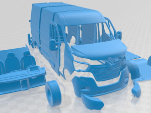 Renault Master Van L2H2 2020 Printable 3Dプリントモデル