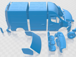 Renault Master Van L2H2 2020 Printable 3Dプリントモデル
