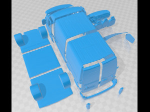 Renault Master Van L2H2 2020 Printable 3Dプリントモデル