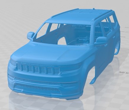 Jeep Grand Wagoneer 2022 Printable Body Car 3D Принт Модель .c4d .max .obj .3ds .fbx .stl .blend 