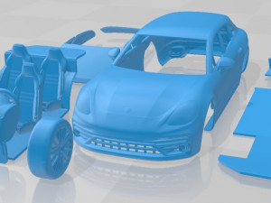 Porsche Panamera T S ST 2021 Printable Car 3D Print Model
