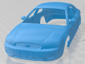 Taurus 2000 Printable Body Car Model Cetak 3D