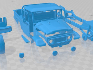 Toyota Land Cruiser Pickup 1979 Printable Car 3D-printmodel