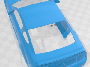 Mustang 2007 Printable Body Car 3D Baskı Modeli