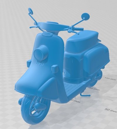 Honda Julio Scooter Printable Motorcycle 3Dプリントモデル .c4d .max .obj .3ds .fbx .stl .blend