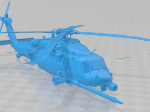 UH 40 Military Helicopter Printable Model do druku 3D