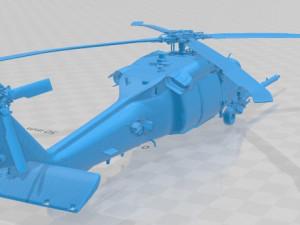 UH 40 Military Helicopter Printable Model do druku 3D