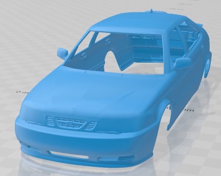 Saab 9-3 2001 Printable Body Car 3D-Druckmodell .c4d .max .obj .3ds .fbx .stl .blend 