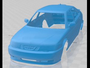 Saab 9-3 2001 Printable Body Car 3D Print Model
