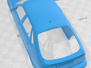 Saab 9-3 2001 Printable Body Car 3D-Druckmodell