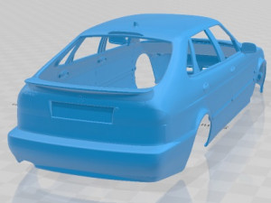 Saab 9-3 2001 Printable Body Car 3D-Druckmodell