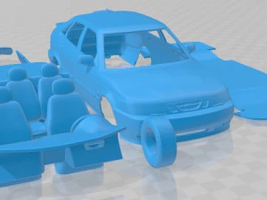 Saab 9-3 2001 Printable Car 3D Print Model