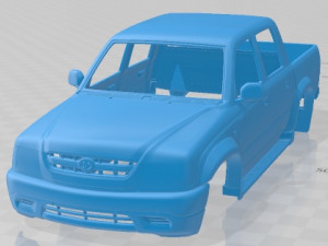 Toyota Hilux Double Cab 2001 Printable Body Car 3D Print Model