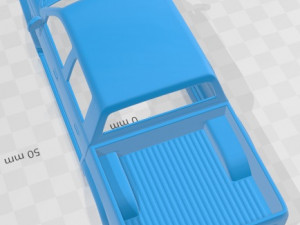 Toyota Hilux Double Cab 2001 Printable Body Car Modello di stampa 3D