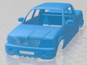 Lincoln Blackwood 2001 Printable Body Car Modèles 3D en vedette