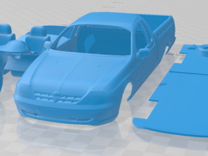 Falcon UTE XLS 2000 Printable Car 3D प्रिंट मॉडल