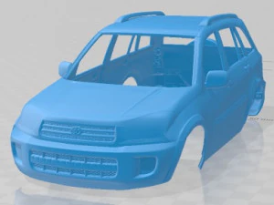 Toyota RAV4 5 porte 2001 Carrozzeria stampabile Modello di stampa 3D