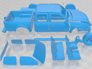 Toyota Tacoma Double Cab Limited 2001 Printable Car Modelo de Impressão 3D