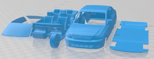 Toyota Avalon XL 2001 Printable Car 3D प्रिंट मॉडल .c4d .max .obj .3ds .fbx .stl .blend 