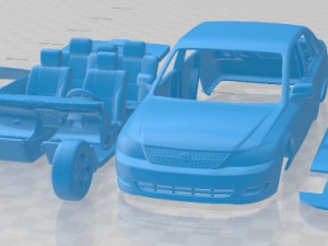 Toyota Avalon XL 2001 Printable Car Modello di stampa 3D
