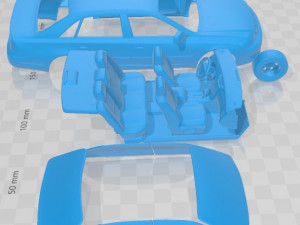 Toyota Avalon XL 2001 Printable Car 3D प्रिंट मॉडल