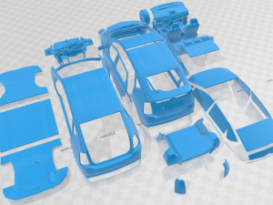 Toyota Prius 2003 Printable Car 3D Принт Модель