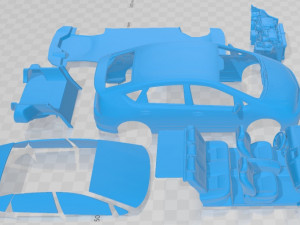 Toyota Prius 2003 Printable Car 3D-Druckmodell