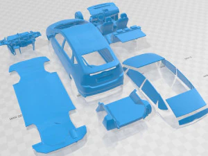 Toyota Prius 2003 Printable Car 3D Print Model