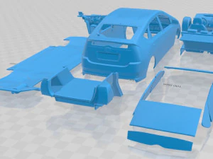 Toyota Prius 2003 Printable Car 3D Print Model