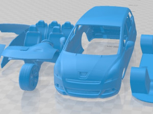 Peugeot 5008 2010 Printable Car Modelo de impresión 3D