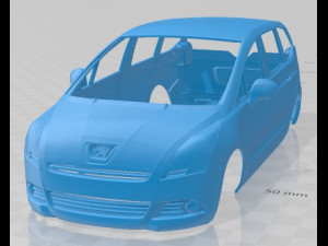 Peugeot 5008 2010 Printable Body Car Model do druku 3D